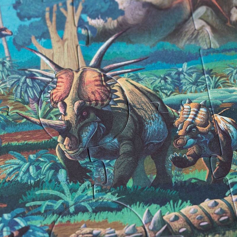 A sustainable dinosaur toy